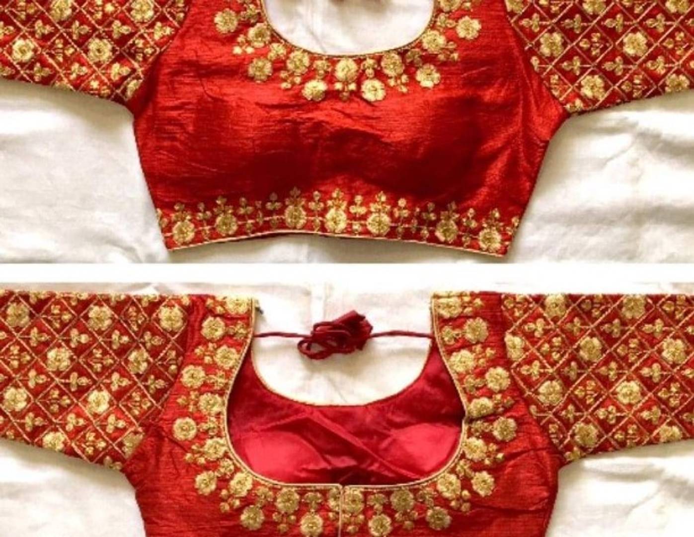 Stylish Malbari Phantom Silk Thread Coding Sequence And Zari Work Blouse For Women